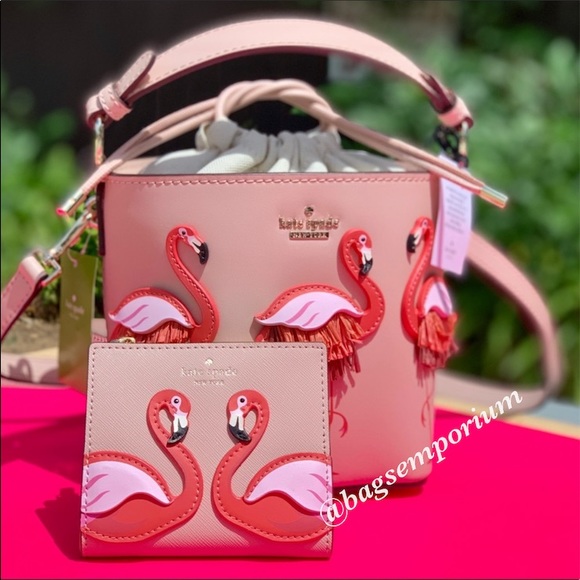 kate spade Handbags - ❗️SALE❗️Kate Spade Flamingo By The Pool Pippa Set